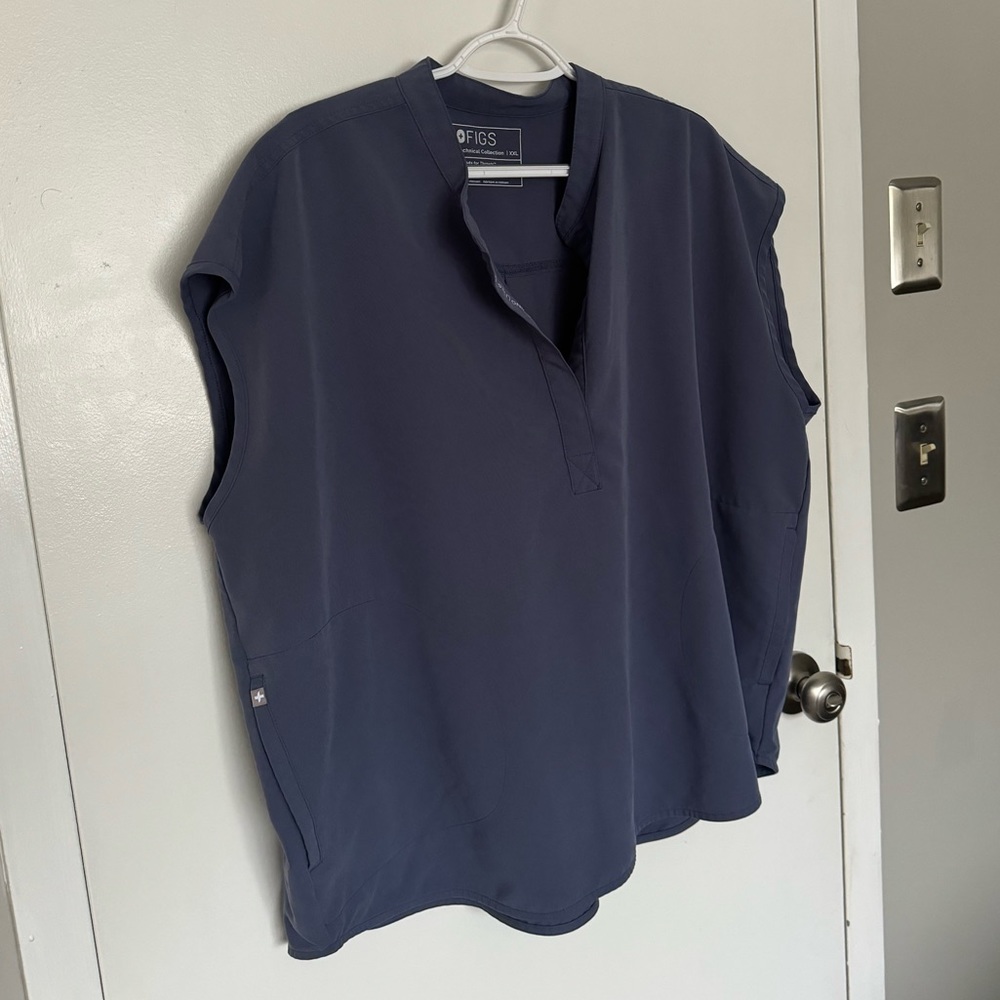 Figs Rafaela Oversized Scrub Top 2XL Space Navy